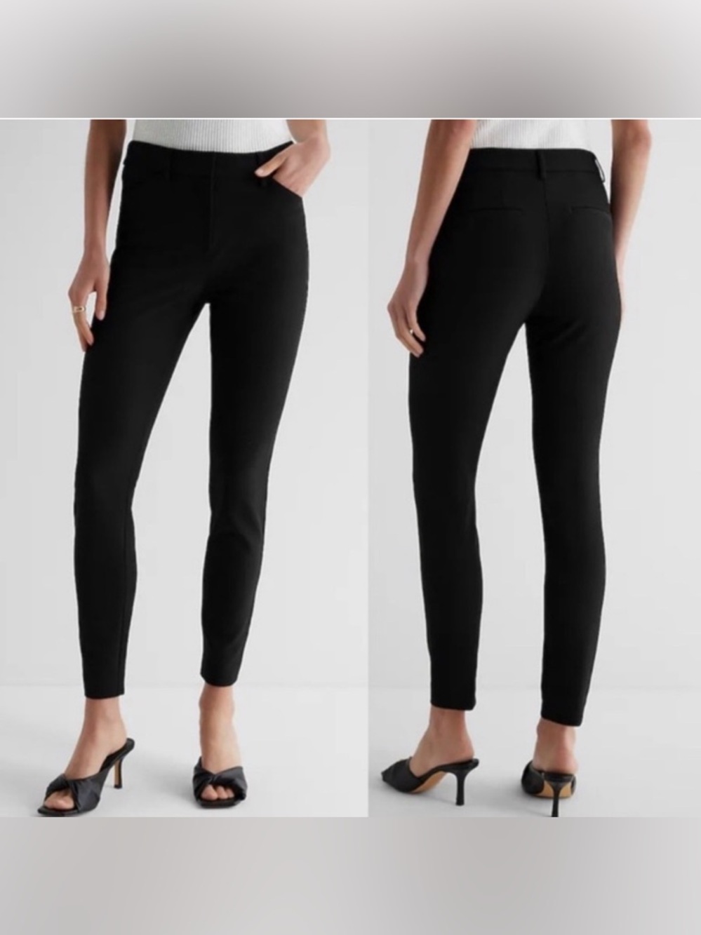 Express Skinny High Rise Stretch Dress Pants- Women's Size 14R Black